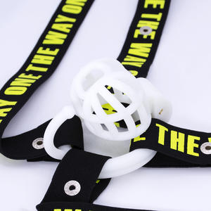 Bevestigingsriem met elastische ring, kuisheidsgordel, kooien voor mannen, hulpriem, drievoudig breed, terughoudendheid, trekbevestiging, kuisheidsgordel - Product Image 3