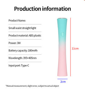 Lámpara LED <span class=keywords><strong>UV</strong></span> profesional para uñas, Mini salón portátil, USB Máquina secadora de uñas de secado rápido, herramientas de fototerapia para el hogar de 3W, arte automático para uñas - Product Image 6