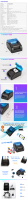 Imprimante thermique portable mini imprimante photo de passeport de bureau 58 mm X Terminal avec étiquette de code-barres en tissu Ethernet