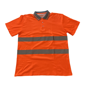 Logotipo personalizado Camisetas de <span class=keywords><strong>alta</strong></span> <span class=keywords><strong>visibilidad</strong></span> con cuello Camisas de trabajo de construcción Poliéster Algodón Seguridad <span class=keywords><strong>Polo</strong></span> - Product Image 4