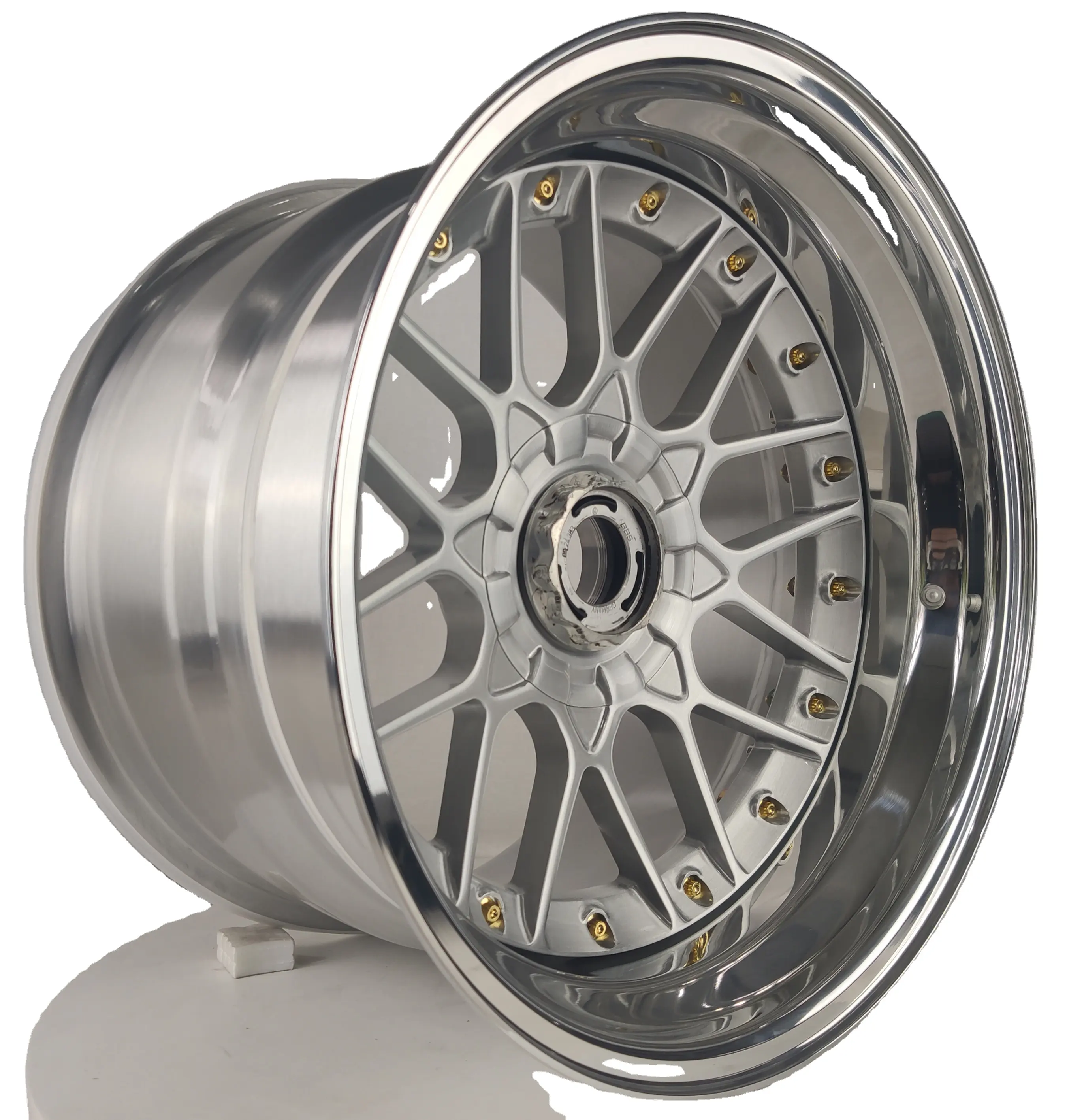 Weiya 15"16"17" 18" 19" 20" 21" 22" 23" 24" 26" inch custom 3 piece forged alloy car rims wheels 5 hole 120 114.3 112