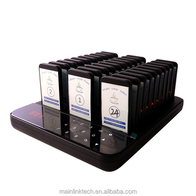 Restaurant Order Buzzer 999 Channel Restaurant Pager System Calling System Pagers with 30 Receivers Waiter Calling System