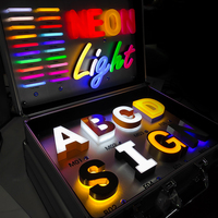Panneau d'affichage LED en acrylique, enseignes en acrylique, conception de panneau personnalisée, échantillon de boîte