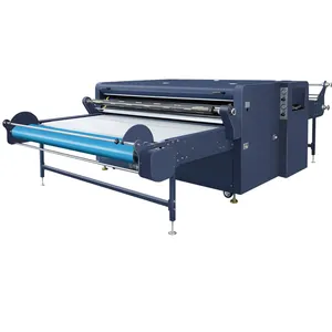 Mesin Press Sekering Sublimasi Lurus Tekanan Ganda Otomatis Retail Tekstil