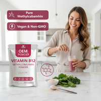 Poudre de Vitamine B12 de Haute Qualité 99% Cyanocobalamine / Méthylcobalamine, Qualité Alimentaire et Pharmaceutique Disponible en Vrac