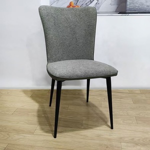 Sedia Moderna da Casa in Velluto Blu, Comoda con Cuscino Morbido, Imbottita Senza Braccioli con Gambe in Metallo, Poltrona per Pedicure - Product Image 4