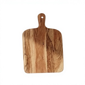 Tabla de Cortar de Madera Rectangular con Asa, Resistente al Agua, de Grado Alimenticio, Personalizable, para Servir Pizza y Queso, 2.0 cm de Grosor - Product Image 5