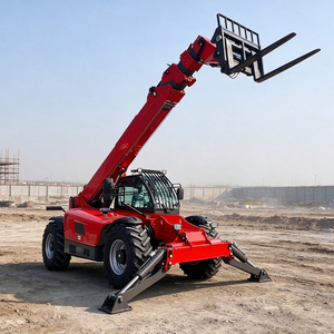 Chariot télescopique de 17,6 m, capacité de 4000 kg, avec benne, flèche et nacelle pour personnel en option, idéal pour les travaux de construction en hauteur - Product Image 5