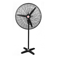 Ventilateur sur support industriel de 30 pouces, 110/220V, trois vitesses éoliennes, de haute qualité, pour l'extérieur