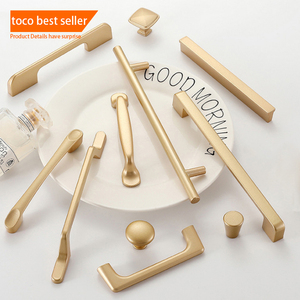 Toco <strong>Knobs</strong> and Handles Hidden Pull Door G Black Rose <strong>Gold</strong> Furniture Kitchen <strong>Cabinet</strong> Handle - Product Image 2