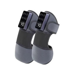 JH289, rodilleras de doble calefacción, recargable, compresa caliente, masaje, vibración, calor, dispositivo de masaje para articulaciones de rodilla de piernas viejas y frías - Product Image 1