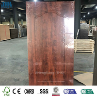 Puerta de PVC de Tamaño Estándar JHK-P63, Puerta Interior con Revestimiento Plástico, Apertura Manual, Diseño Moderno, Decoración para Apartamento y Hogar