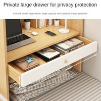 Étudiant dortoir bureau d'ordinateur avec tiroirs Table de lit chambre à coucher superposé paresseux bureau d'ordinateur portable avec étagère petite Table