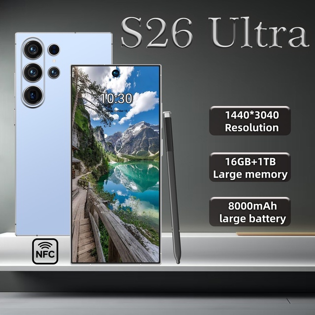 2026 Hot Sale S26 Ultra 16GB RAM + 1TB ROM 6.9 Inch HD+ Display Long Standby Business Phone Global Sales