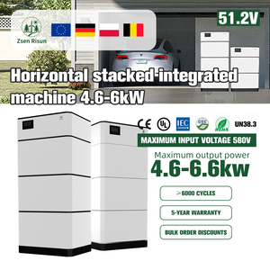 Zsen Home Energy Storage 10-20KW 5KWH <b>Batteries</b> 51.2V Solar System Compatible Stackable Off-Grid/Hybrid Grid Use - Product Image 3