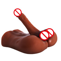 Realistischer Männlicher Torso Dildo Sexspielzeug für Frauen Großer Weicher Penis Hautähnliches Gefühl Großer Männlicher Torso Masturbator Erotikprodukte für Damen