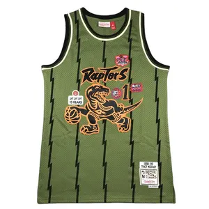 1998/99麦格雷迪 #1猛龙篮球球衣刺绣缝制多伦多硬木经典绿色制服男式衬衫