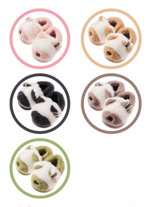 StepGrace Joyeux <span class=keywords><strong>Mario</strong></span> Hiver Enfants Coton Chaussures Garçons Filles Chaud Bébé Maison Talon Antidérapant Infantile Plus Velours Chaussures Pantufla - Product Image 5