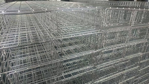 Goulotte de câblage intégrée en treillis métallique galvanisé, revêtement poudré, grille en acier inoxydable 304, ouverte et fixable, pour courants faibles - Product Image 6