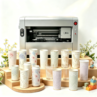Passage unique 360 °   Machine d'impression UV rotative mini HH-DT3200 avec impression personnalisée pour les canettes, les tasses, les gobelets et plus encore