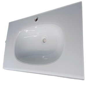 Hiện đại tất cả-trong-một kính cường lực lưu vực mỏng cạnh rửa bảng với thiết kế liền mạch đơn giản hộ gia đình y tế sử dụng ban công phòng tắm - Product Image 4