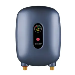 Máy Nước Nóng Mini Không Bình Chứa Chạy Điện Bộ Điều Nhiệt 220V Máy Nước Nóng Điện Tức Thì Để Tắm Vòi Điện Gia Dụng Nhanh