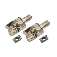Fraise à indexer BAP4 à tête dentée carrée, 3 dents, pour fraisage frontal, personnalisable OEM, en acier 42CrMo 45HRC