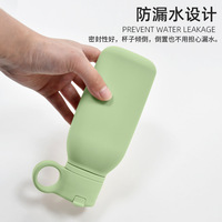 Mug de voyage créatif et portable pour le sport en plein air, anti-fuite, sans BPA, en silicone de qualité alimentaire, avec tube d'aspiration, vaisselle unisexe