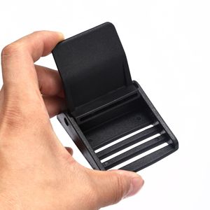 Boucle de sangle en plastique noir 25mm 38mm pour sacs, bagages, sangles d'extérieur, clip durable, résistant à l'usure, style minimaliste, couleur unie - Product Image 2
