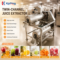 Dubbele Kanaal 304 Roestvrijstalen Pomp Groente Fruit Puree & Pulping Machine Hoge Capaciteit