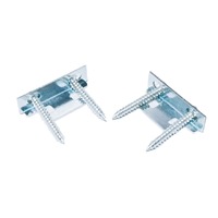 Accessoires de rideaux en gros en stock : Supports de tringle à rideau en fer galvanisé électrolytique, quincaillerie de suspension, supports pour tringle simple