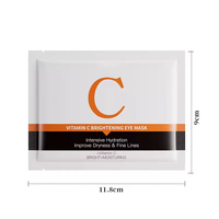 Mascarilla de Ojos en Láminas con Vitamina C, Hidratante, Reduce la Sequedad y las Líneas Finas, Iluminadora