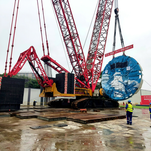Modèle 2020 Grue sur chenilles 700 tonnes avec moteur Cummins, pompe de boîte de vitesses, hauteur de levage 177m, origine Shanghai, d'occasion, testée et inspectée par vidéo - Product Image 1