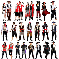 Disfraces de Pirata para Hombre Adulto, Trajes de Cosplay para TV y Cine, Diseño Estampado para Halloween y Carnaval, Chaleco, Vestido, Top