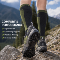 Chaussettes imperméables de qualité supérieure pour l'extérieur, respirantes, chaudes, hautes jusqu'au genou, pour la randonnée, le camping, le trekking, le cyclisme, le ski, l'alpinisme