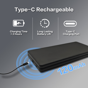 Mini Wireless BT Ultra Thin Folding Leather <b>Keyboard</b> With Touchpad Portable Business Travel Silent <b>Keyboard</b> For Laptop /Tablet - Product Image 4