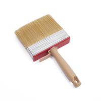 Bloc de poils mélangés Manche en bois ergonomique Brosses de bloc Brosse de peinture murale