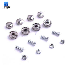 Juego de tornillos para placa de matrícula antirrobo de acero inoxidable de alta calidad de grado disponible en sistemas de medición de pulgadas y métricas - Product Image 3