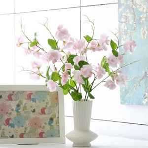 Plantes de fleurs artificielles en soie de haute qualité, couleur violette, blanche et rose, pour arrangements floraux, décoration de fête et de mariage - Product Image 2
