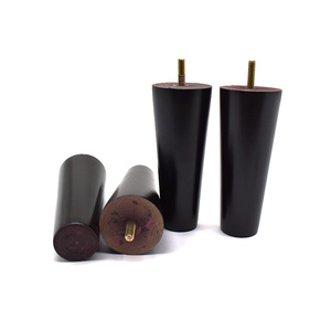 Patas de madera maciza para muebles, patas de sofá, patas de madera de caucho, patas para mueble de TV, accesorios para patas de muebles, patas redondas de madera maciza al por mayor - Product Image 1