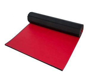 Tapis d'exercice en matériau XPE de 4 mm d'épaisseur pour Wushu, lutte, <span class=keywords><strong>gymnastique</strong></span> rythmique et cheerleading, longueur de 1 à 20 m - Product Image 1