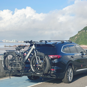 Portabicicletas para Vehículo DOM/OEM, Accesorio Exterior para Automóvil, Plegable, Vertical, para 2 Bicicletas, con Receptor de 2 Pulgadas - Product Image 1