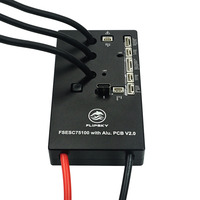 Flipsky FSESC 75100 V2.0 con PCB de aluminio 75V ESC controlador de velocidad con interruptor de llave basado en VESC para Scooter Eléctrico Ebike