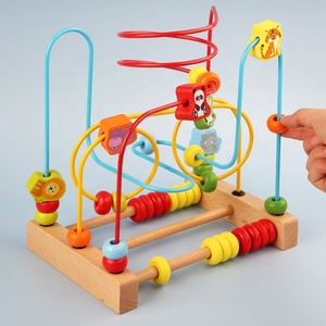 Juguete de Madera para Enhebrar Cuentas de Gran Tamaño, Juego Educativo para Niños de 2 a 4 Años, Mejora <span class=keywords><strong>la</strong></span> Coordinación Mano-Ojo, Unisex, Caja de Colores - Product Image 4