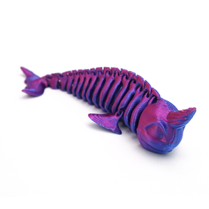 Ornement Artisanal Créatif en Forme de Baleine Licorne Imprimé en 3D, Cadeau, Jouet Articulé Animal Fait Main, Décoration - Product Image 5