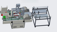 Kemawell Nouvelle condition Automatique Ampoule Bouteille Machine de sérigraphie Ampoule Chaîne automatisée pour imprimante d'étiquettes