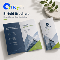 Brochure personnalisée en carton Hongyun, impression offset avec plastification, recto-verso, couleur intégrale, pour la promotion des entreprises