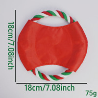 Jouets à mâcher en corde pour chien de style Noël en gros, interaction, jeu de traction, jouets en corde épaisse pour chiens de petite, moyenne et grande taille