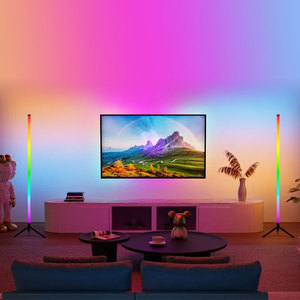 RGB 360 độ LED ống ánh sáng pixel đầy đủ màu sắc đám cưới DJ sự kiện hiệu ứng sân khấu góc sàn đèn trắng bóng râm bằng giọng nói điều khiển từ xa - Product Image 3