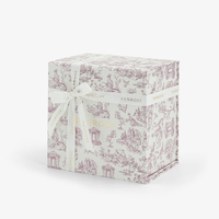 Boîte cadeau rigide magnétique personnalisée de luxe avec ruban de marque imprimé sur mesure
